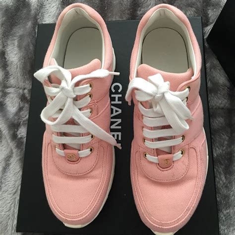 chanel pink|pink chanel sneakers.